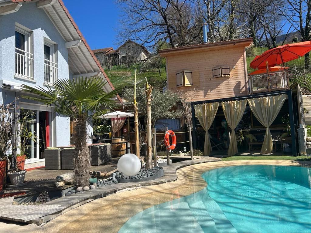 A La Marc'Quize Chambres D'Hotes, Petit Dejeuner Compris, Avec Piscine A Debordement En Exterieur, Bain Nordique A 38 Degres En Prestation Supplement Sur Reservation Horaire Anticipee 1 Place De Parking Gratuite Sur Place Mouxy Exteriör bild